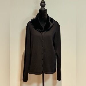 Elegant & Timeless black Talbot Sweater